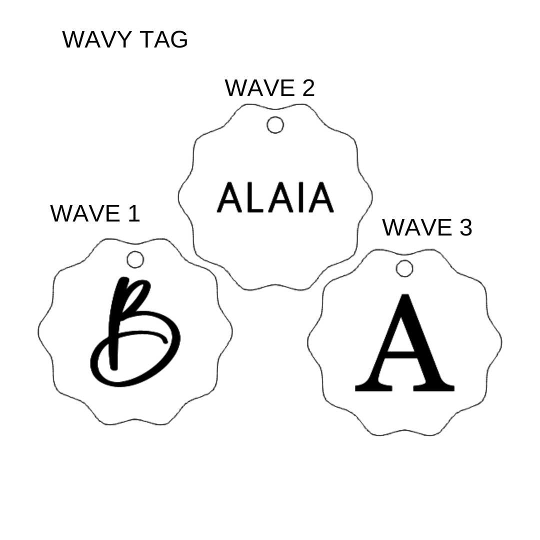 Wavy Name tag