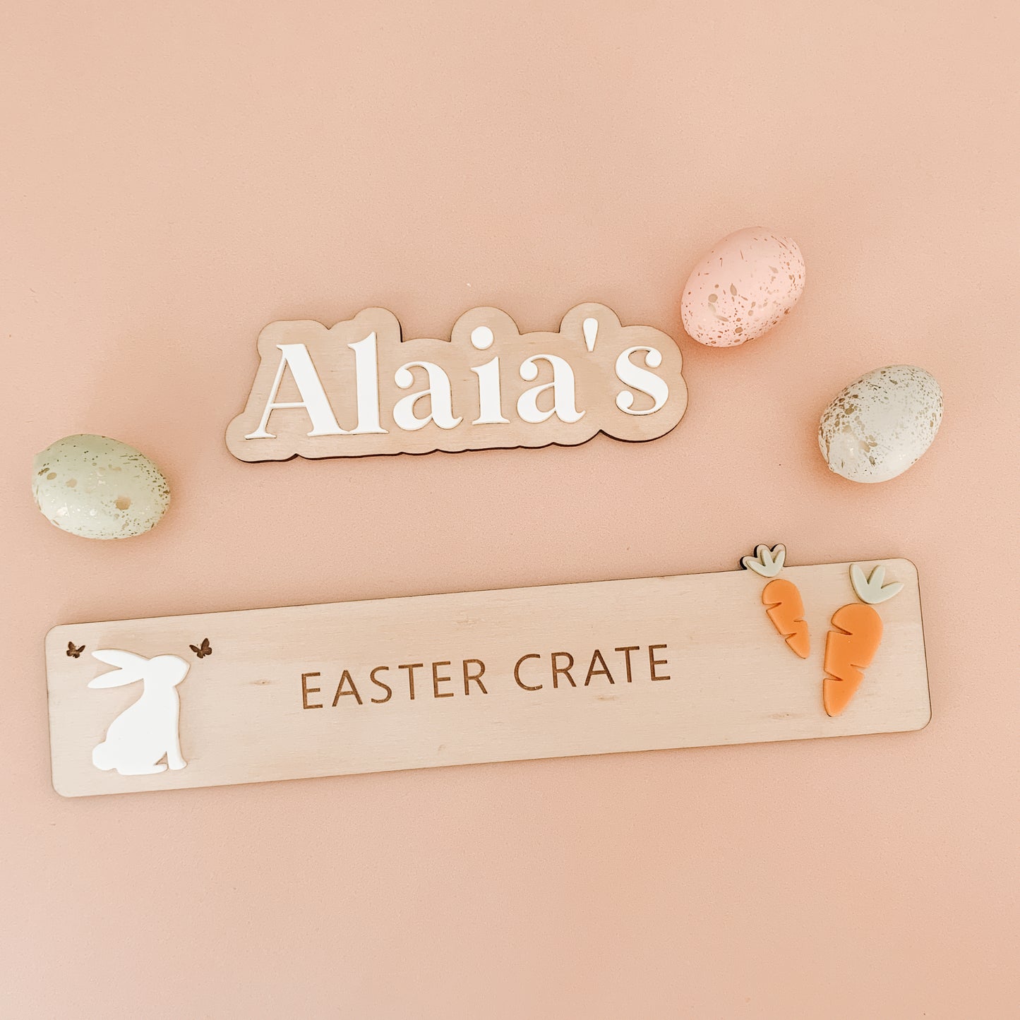Interchangeable Easter crate - carrots