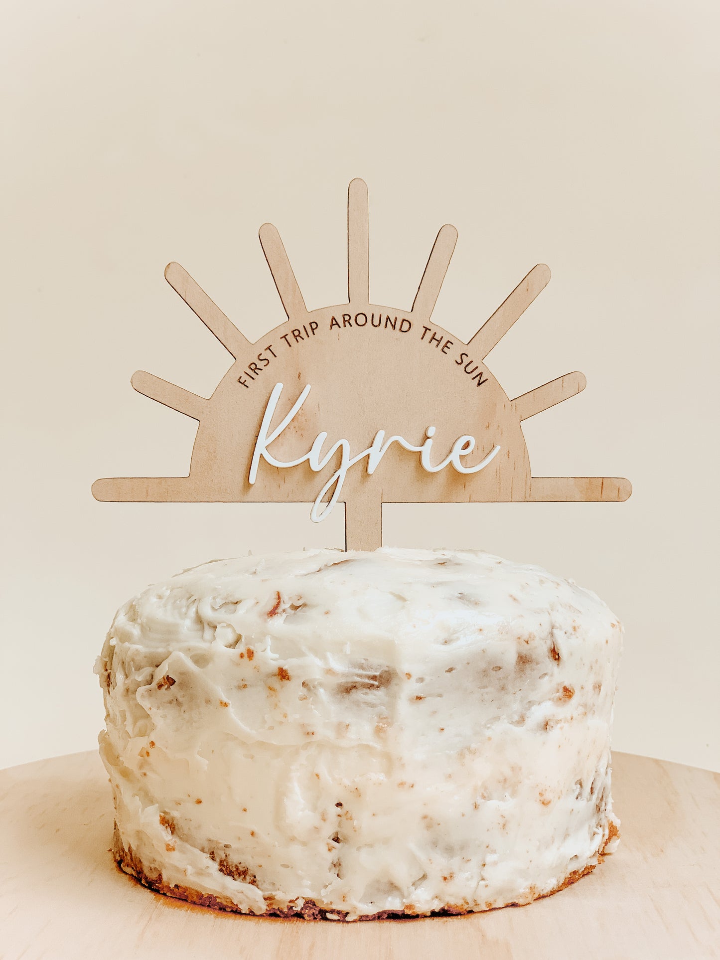 Sun cake topper