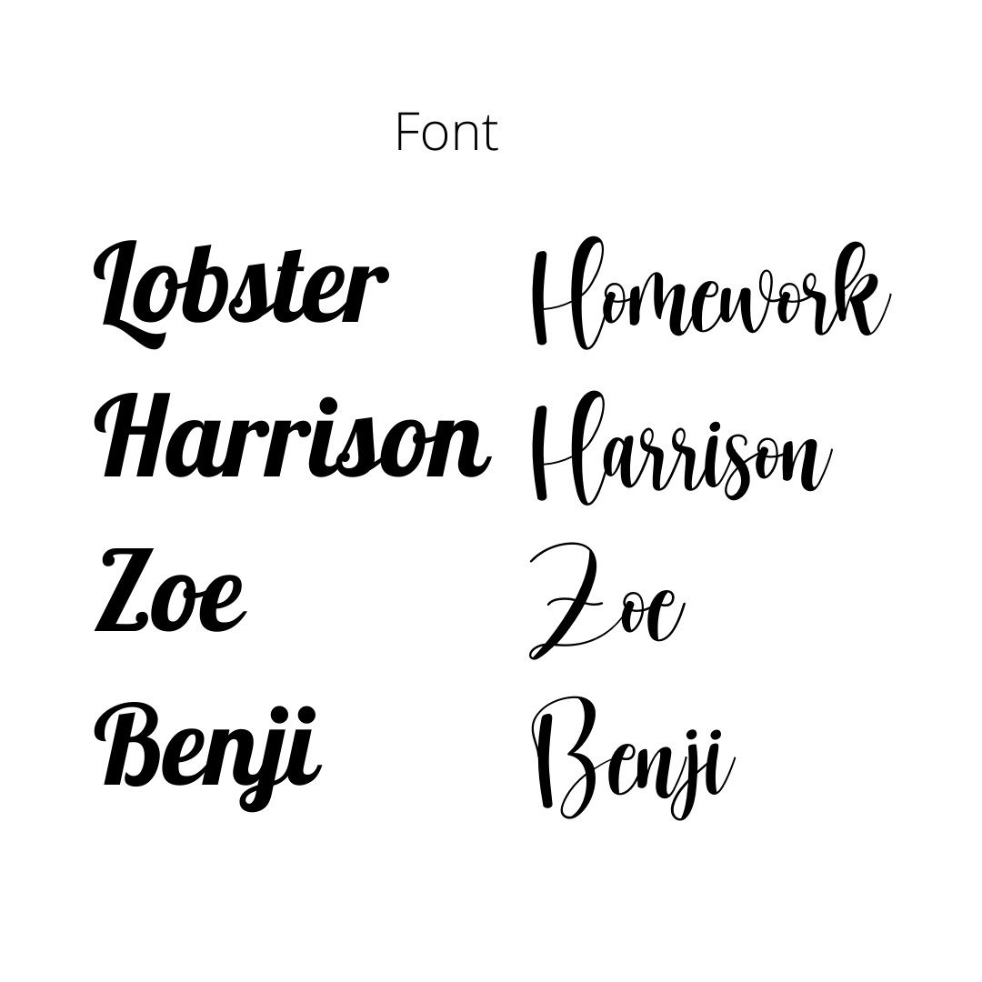Wooden name sign