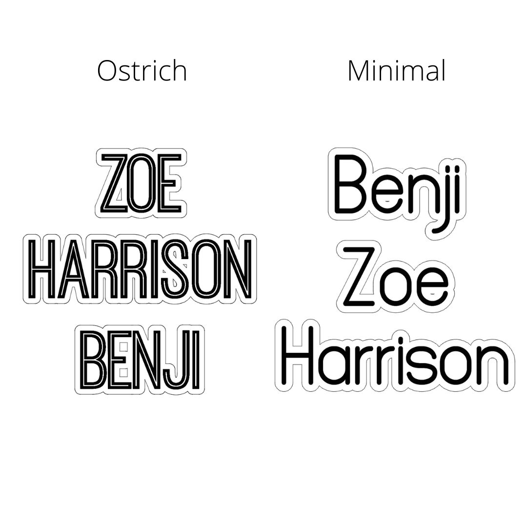 font examples ostrich font and minimal.