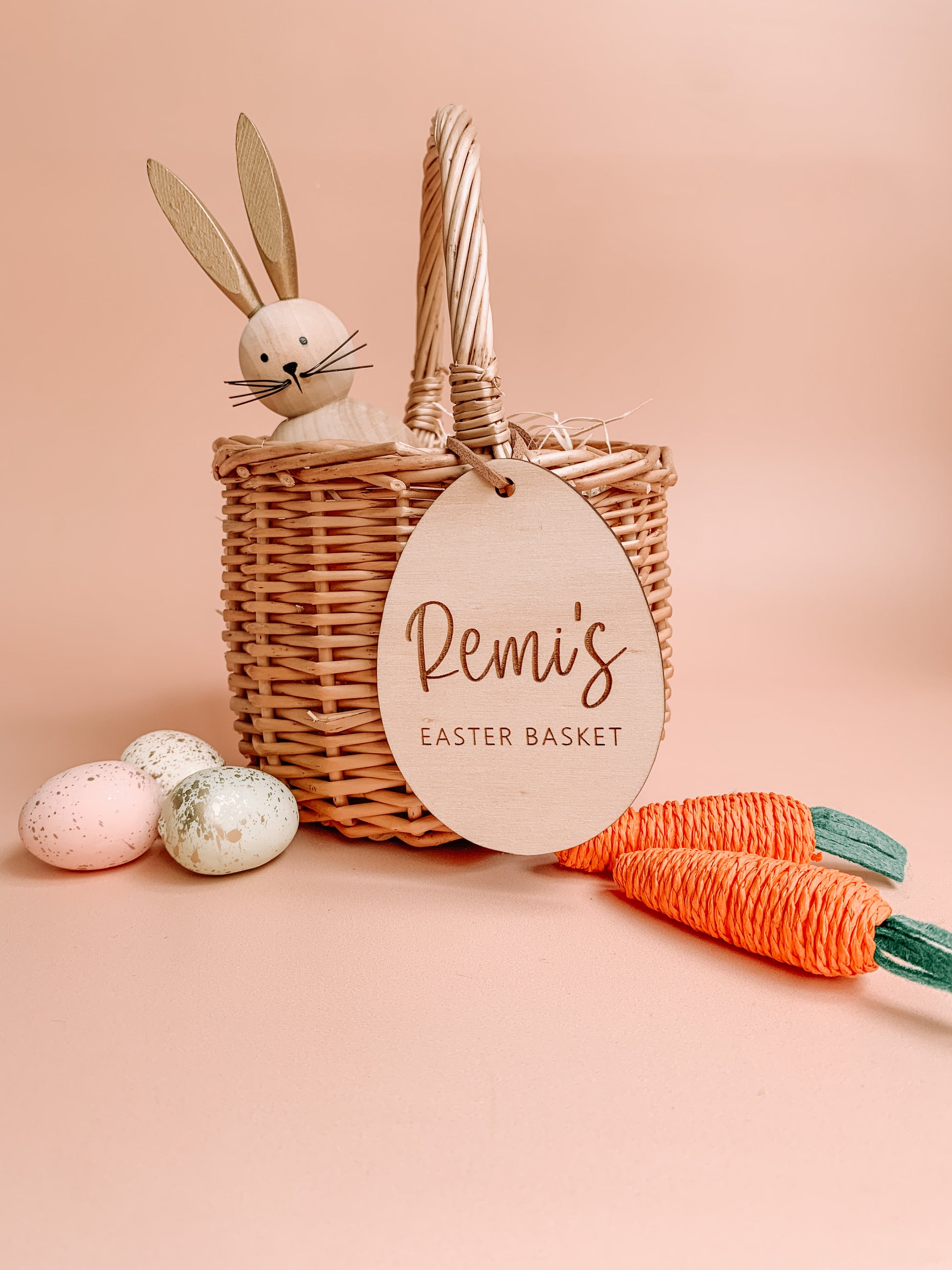 Easter basket name tag
