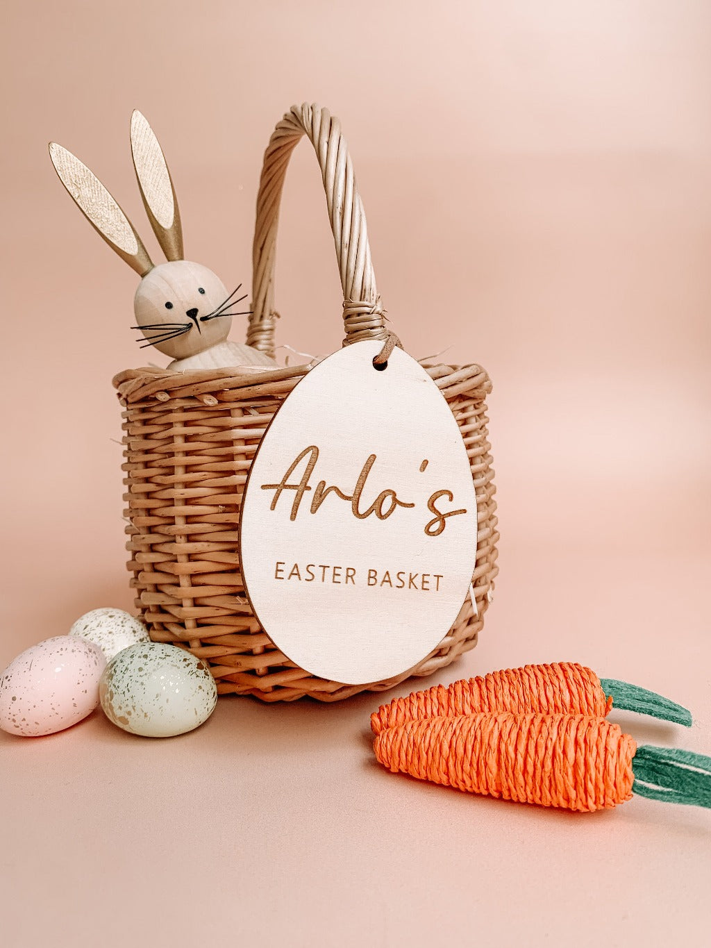 Easter basket name tag