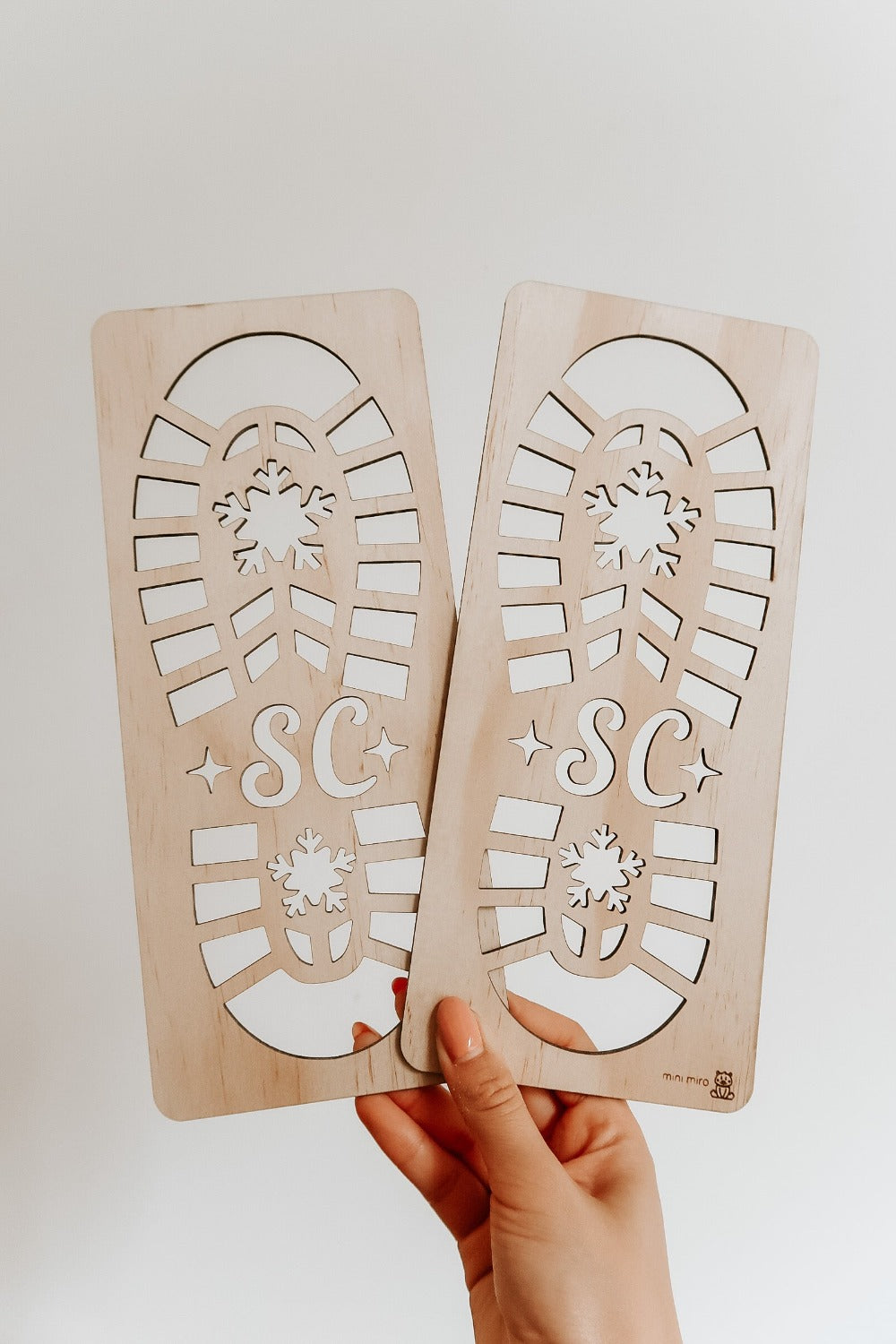 Santa boot stencil