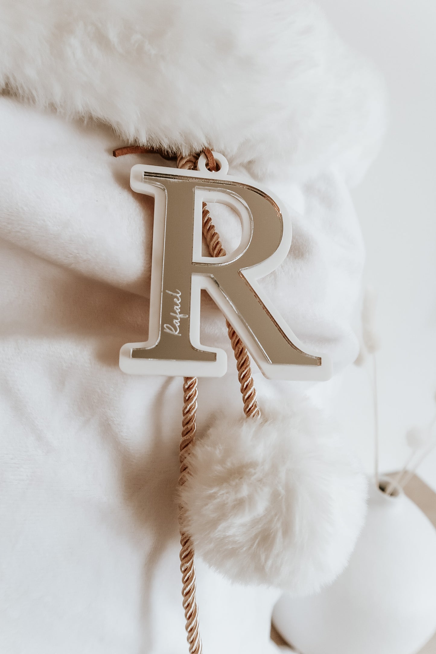 Personalised Double layered Letter Tag
