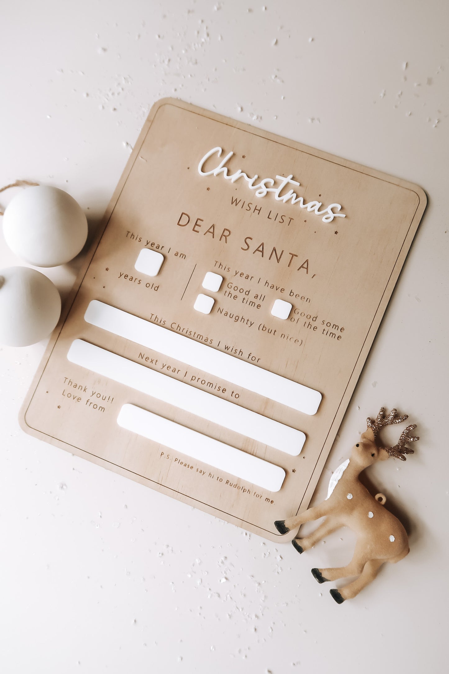Dear Santa Wish List