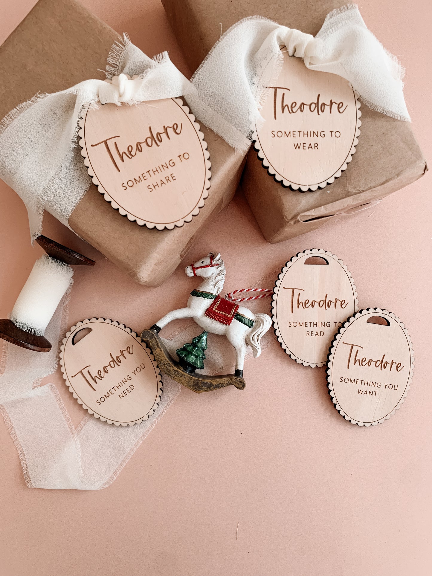 Vintage mindful gift tags