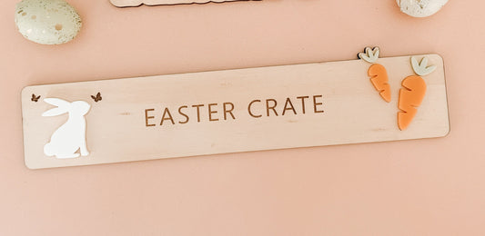 Easter crate add on - carrot plaque